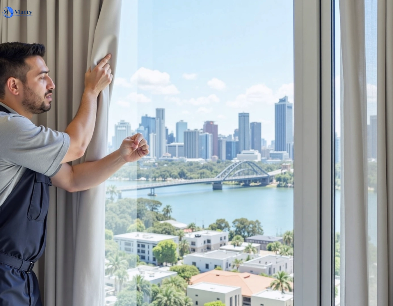 Professional curtain steam cleaning service nambour QLD by Matty Curtain Cleaning